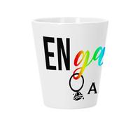 Pot de Fleur Céramique avec Trou de Drainage - En-gay-ged As Fuck Fiancé Mariage LGBTQ+ - Petit Pot pour Cactus et Plante Grasse Hauteur 10cm Décoration Jardin Intérieur Imprimée en France