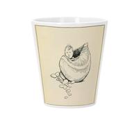 Pot de Fleur Céramique avec Trou de Drainage - Enfant Coquillage Illustration Conte Dessin - Petit Pot pour Cactus et Plante Grasse Hauteur 10cm Décoration Jardin Intérieur Imprimée en France