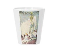 Pot de Fleur Céramique avec Trou de Drainage - Les Souliers Rouges Les Contes d'Andersen Illustration Ancienne - Petit Pot pour Cactus et Plante Grasse Hauteur 10cm Décoration Jardin Intérieur