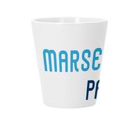 Pot de Fleur Céramique avec Trou de Drainage - Marseille 1 - Paris 0 Sport Foot Champion Ballon C1 Petit Pot pour Cactus et Plante Grasse Hauteur 10cm Décoration Jardin Intérieur Imprimée en France