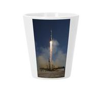 Pot de Fleur Céramique avec Trou de Drainage - Soyuz Decollage Fusee Russe Navette Spatiale Espace - Petit Pot pour Cactus et Plante Grasse Hauteur 10cm Décoration Jardin Intérieur Imprimée en France