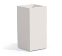 Pot de Fleur - Cube - Blanc - 40x40 cm - Hauteur 80 cm - Résine écologique