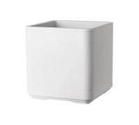 Pot de fleur Cube - Cosmo - Perle - A réserve d'eau - Roulettes - 38 cm