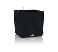 Pot De Fleur Cube Cottage 50 - Kit Complet, Noir Graphite
