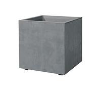 Pot de fleur Cube - Millennium R - Ashgrey - A réserve d'eau - 39 cm