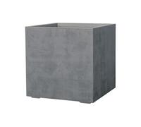 Pot de fleur Cube - Millennium R - Ashgrey - A réserve d'eau - Roulettes 49 cm
