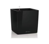 Pot de fleur Cube Premium 50 - kit complet, noir brillant