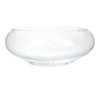 Pot de fleur de lotus rond de 15,2 cm, bol de fleur de lotus transparent, bol décoratif en verre pour fleurs, plantes succulentes, plantes hydroponiques, poissons, décoration d'intérieur