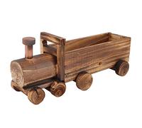 Pot de Fleur de Train, Pot de Plante de Succulent rétro, jardinière de Train en Bois Multifonction, Petit Pot de Plante ornementale de Chariot en Bois, Pots de Fleurs contenants de Plantes