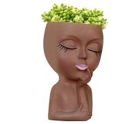 Pot de Fleur de Visage - Pot de de Visage, décoration de Pot Mignon | Adorable Compagnon de décoration d'intérieur pour, Pots de Fleurs en résine, tête de jardinière pour d'inté