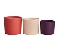 Pot de fleur - Elho - Lex Pott - Set 14 - Rouge Rose Violet - L 14 x B 13.8 x H 12 cm - Intérieur - 100% recyclé Multicolore G