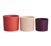 Pot de fleur - Elho - Lex Pott - Set 14 - Rouge Rose Violet - L 14 x B 13.8 x H 12 cm - Intérieur - 100% recyclé Rouge G