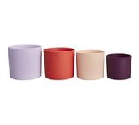 Pot de fleur - Elho - Lex Pott - Set 15 - Violet Rouge Rose Violet - L 15 x B 14.8 x H 14 cm - Intérieur - 100% recyclé Rouge G