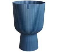 Pot de fleur - Elho - Vibes Fold Coupe - Bleu - L 30 x B 29.5 x H 45 cm - Intérieur - 100% recyclé Bleu G