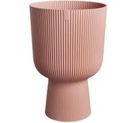 Elho Vibes Fold Coupe 30 - Pot De Fleurs pour Intérieur - Plastique 100% recyclé - Ø 29.5 x H 44.7 cm - Rose/Rose Poudré