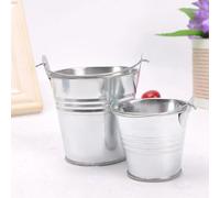 Pot De Fleur En Fer Blanc Vintage, Crochet Pastchev, Baril De Fleurs, Mini-Indicateur D'art, Eau En Fer Blanc, Fournitures De Jardin, E27.Cone White