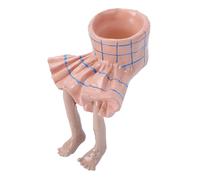 Pot de Fleur en Forme de Bas du Corps, Jardinière en Résine Compacte Créative pour Affichage de Bureau Petites Plantes 5.2x6.5cm