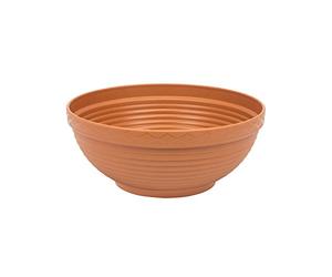 Pot de fleur en plastique en forme bol, terre cuite, diametre: 30 cm