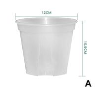 Pot De Fleur En Plastique Transparent Pour Contrôle Des Racines, Pot De Montagne, Rose Verte, Gallons Ronds, Épais, Nouveau.A