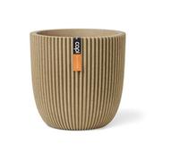 Pot de fleur Europe Groove NL Beige 35 x 34 cm rond rainuré