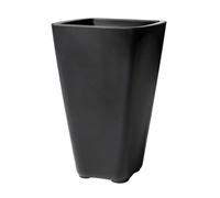 Pot de Fleur Grand - STEP 2 - Onyx noir - Avec réserve d'eau - 42,8 x 42,8 x 66 cm