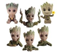 Pot De Fleur Groot Pour Bébé, Décoration De Maison, Jardinières Pour Plantes D'intérieur, Figurine De Hérosisme Anime, Présentoir De Bureau, Porte-Stylo D'ornement.Set-I