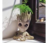 Pot de fleur Groot pour décoration de jardin, arbre pour bébé, homme, modèle Miniature, figurine d'anime, ornement, fournitures pour la maison, artisanat, jouets pour enfants mini-ac set