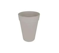 pot de fleur haut loft urban rond - oe 35 x h 46 cm - gris chaud