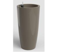 Artevasi Pot de fleurs Santorini SWS 65 BR – Intérieur/extérieur Plastique Ø33 x H65 cm 43 L Taupe