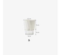 Pot De Fleur Hydroponique Paresseux, Pot De Fleurs Automatique Absorbant L'Eau, Transparent, Double Couche En Plastique, Jardinière Auto-Arrosage Pour Le Bureau.Small
