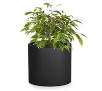 Pot de Fleur Interieur et Extérieur, Jardinieres Exterieur, Pot Plante Résistant UV et Gel avec Bouchon de Drainage, Fiberstone, Jardiniere, Pot de Fleur Exterieur Grande Taille, Pot Unique