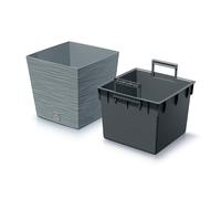 Pot de fleur jardini?res avec insert, différentes couleurs disponible pot de 19l