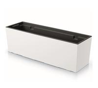 Pot de fleur Jardiniere 77x24 cm Bac de balcon résistant aux UV intérieur - extérieur boite a fleur blanche