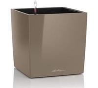 Pot de fleur - LEC - Cube Premium 40 - résistant aux intempéries - taupe brillant Taupe G