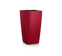 Pot de fleur - LEC - Cubico Premium 40 - Rouge - Avec réserve d'eau - Kit complet
