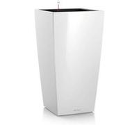 Lechuza - Pot de Fleurs d'Interieur - Premium Cubico - Réserve d'Eau Intégrée - Coloris Blanc - 50 x 50 x 95 cm