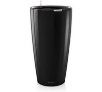 Lechuza - Pot de Fleurs d'Interieur - Premium Rondo - Réserve d'Eau Intégrée - Coloris Noir - Ø 40 x 75 cm