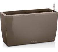 Pot de fleur LECHUZA Cararo Premium - kit complet, taupe brillant