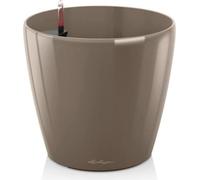 Pot de fleur LECHUZA Classico Premium 60 - kit complet, taupe brillant