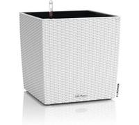 Pot de fleur LECHUZA Cube Cottage 50 - kit complet, blanc - Plastique - 14 L - 49 x 49 x 49,5 cm Blanc G