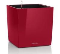 Pot de fleur LECHUZA Cube Premium 40 - kit complet, rouge scarlet brillant