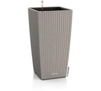 Pot De Fleur Lechuza Cubico Cottage 40 - Kit Complet, Brun Sable Multicolore