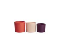Pot de fleur - - Lex Pott - Set 14 - Rouge Rose Violet - L 14 x B 13.8 x H 12 cm - Intérieur - 100% recyclé