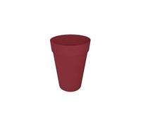 ELHO Pot de fleur Loft Urban Rond - Haut 42 - Rouge - Ø 42 x H 56 cm - Extérieur - 100% recyclé