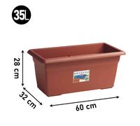 Fleuriste Méditerranéen 60 Cm Marron Stefanplast
