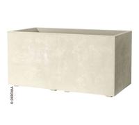 Pot de Fleur Millennium Rectangulaire 79 CM Perle Deroma Jardin Plantes Wwide