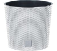 Prosperplast Rato Round Pot de fleurs avec insert blanc