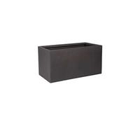 Pot de fleur - - Riven trough - Ø 38.5cm x 17.5cm H x 46.5cm L - Couleur cendres