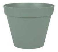 EDA Plastiques – Pot de fleur Rond Toscane – Ø 40 cm – 23 L – Vert laurier