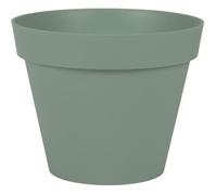 Pot de fleur Rond Ø 30 cm - EDA - Toscane - 10 L - Intérieur/Extérieur - Ø 29,5 x H.24 cm - Vert Laurier